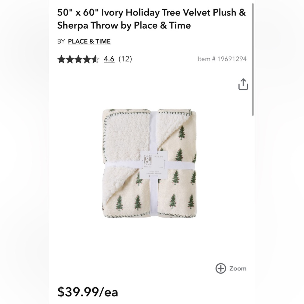 Christmas Blanket from JOANN